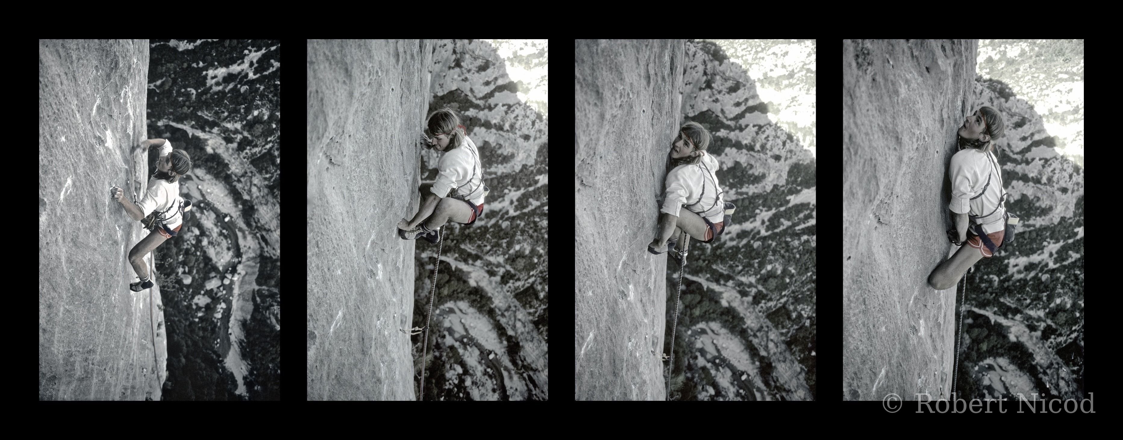 Escalade — Patrick Edlinger, 20 ans, une nouvelle façon de grimper, « Triomphe d'Éros », Verdon 1980