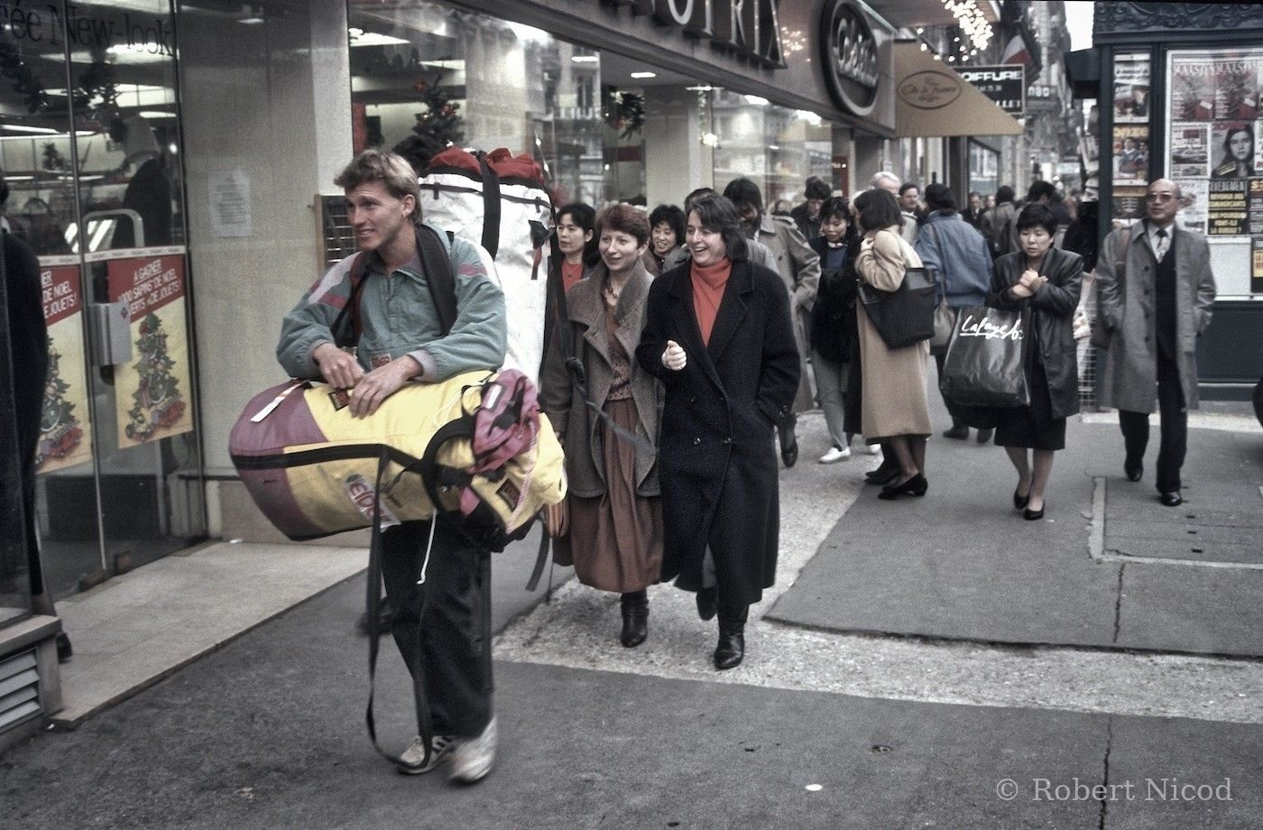 Escalade — Xaver Bongard, avant le départ vers le Yosemite, Paris 1987
