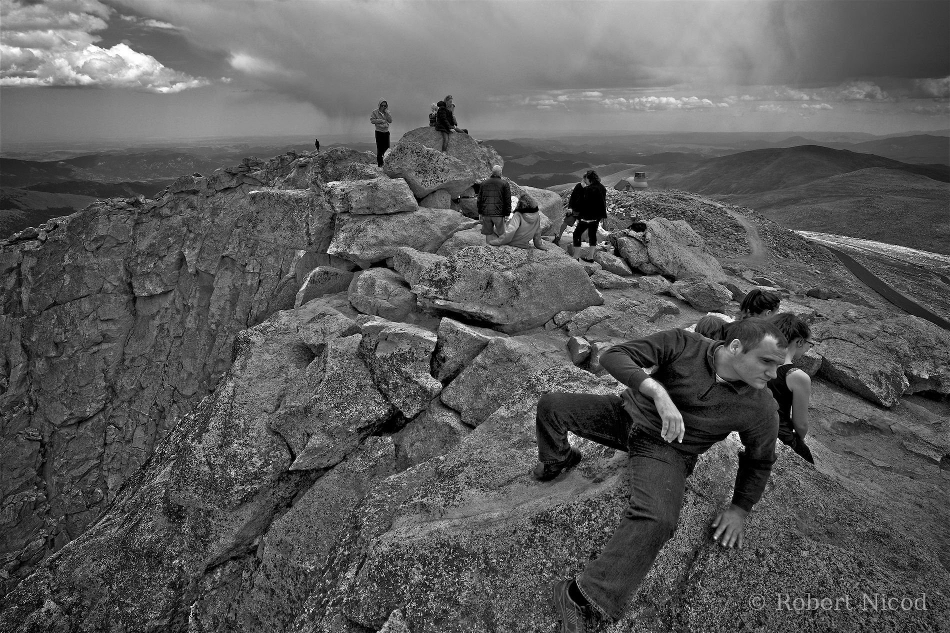 Des touristes à l'Ouest — Mont Evans, 4348 m, Colorado