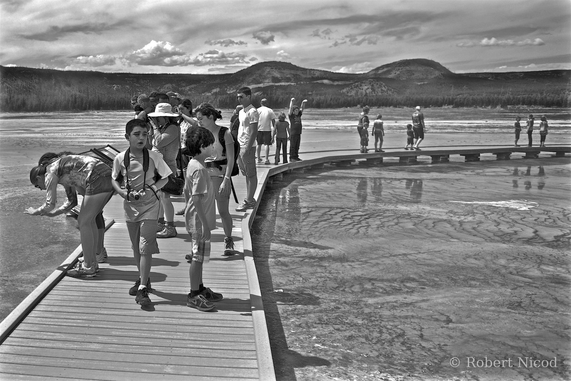 Des touristes à l'Ouest — Traversée d'un autre monde, Yellowstone, Wyoming