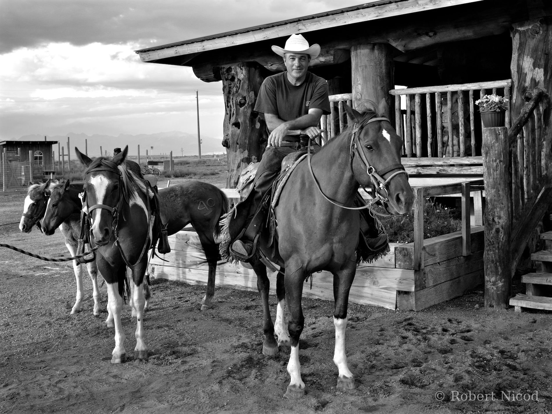 Des touristes à l'Ouest — Sacré Cowboy, Tony Ranch, Colorado