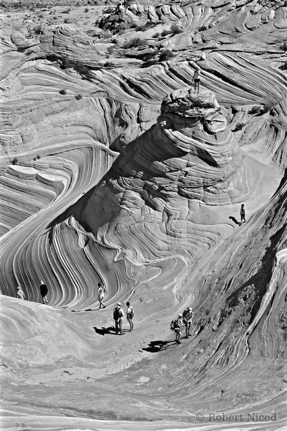 Des touristes à l'Ouest — The Wave, Utah