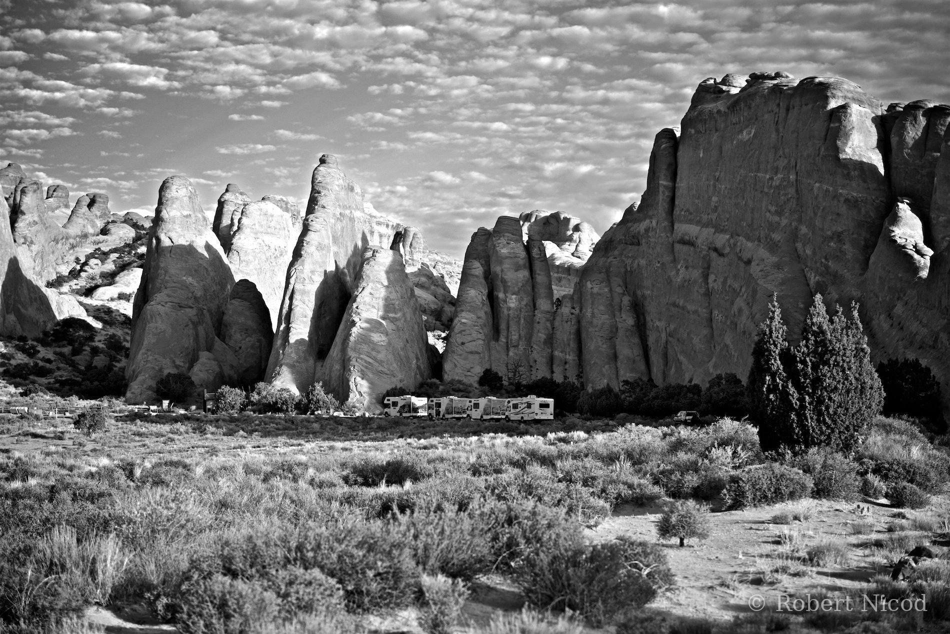 Des touristes à l'Ouest — Arches National Park, Utah