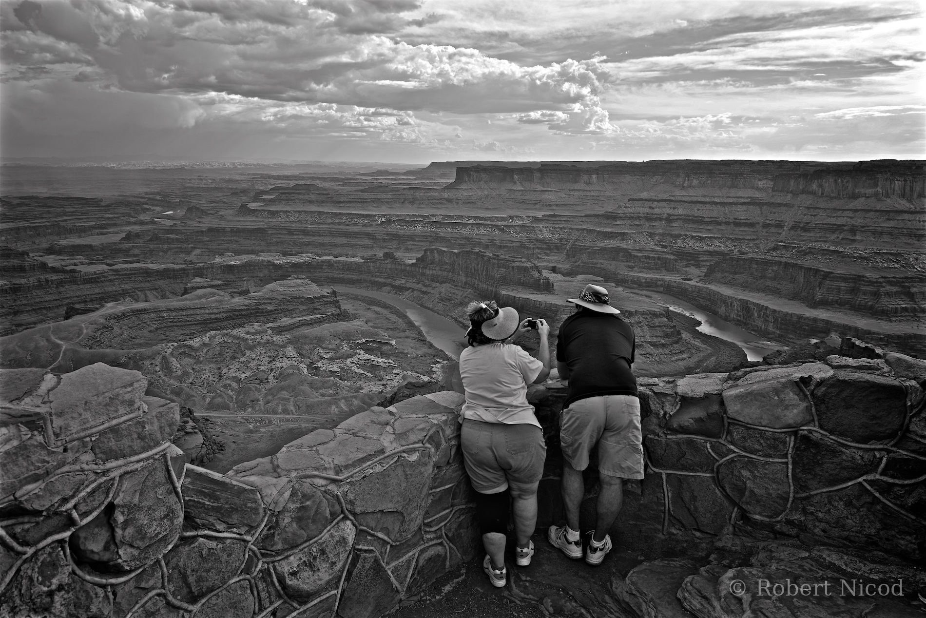 Des touristes à l'Ouest — Island in the Sky, Canyonlands, Utah
