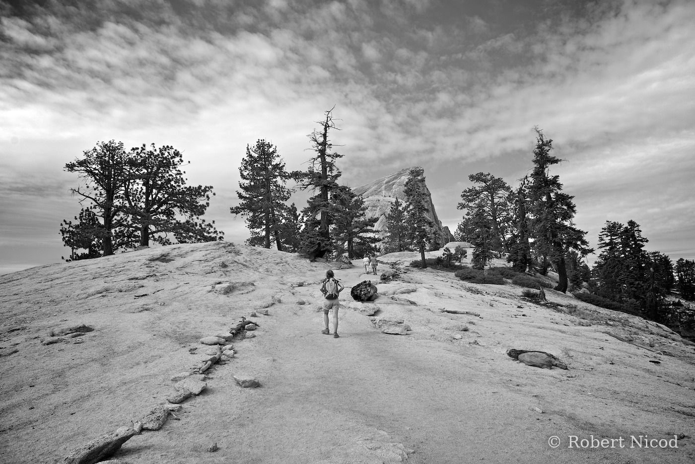 Des touristes à l'Ouest — En chemin pour Half Dome, Yosemite Valley, Californie