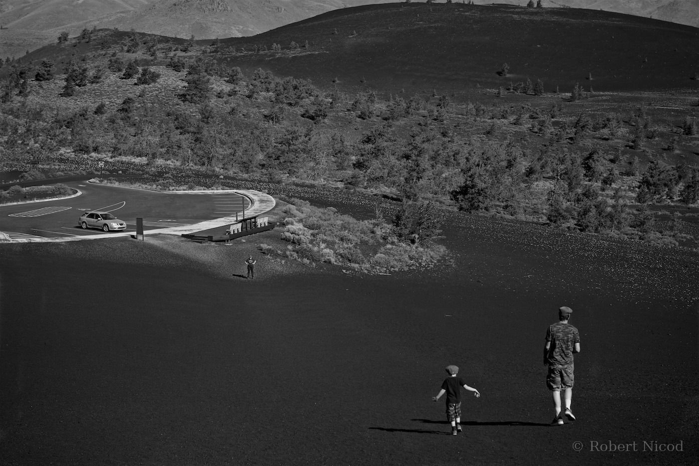 Des touristes à l'Ouest — Maman inquiète ? Craters of the Moon, Idaho